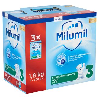Milumil 3 anyatej-kiegészítő tápszer 9 hó+ 1800 g
