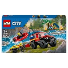 LEGO City 60412 4x4 Fire Truck With Rescue Boat