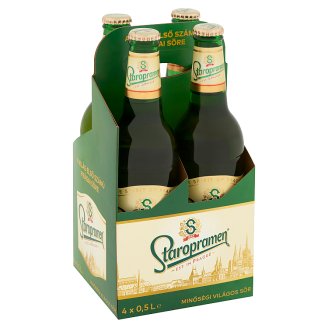 Staropramen világos sör 5% 4 x 0,5 l