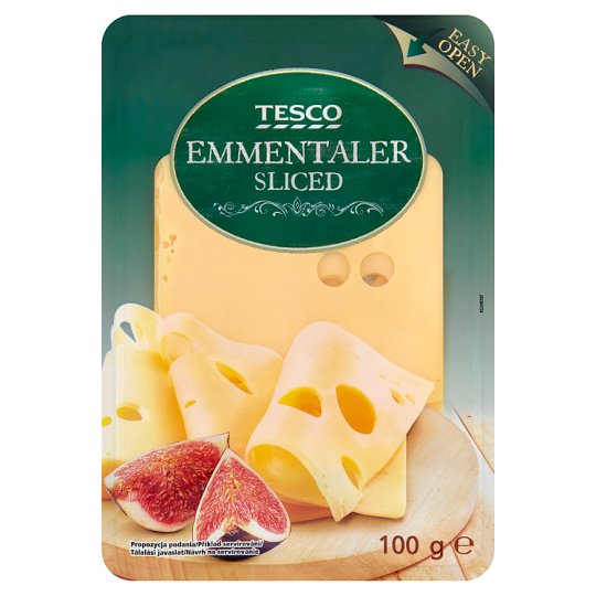 Tesco szeletelt ementáli sajt 100 g