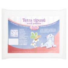 Tetra típusú textil pelenka 70 x 70 cm 3 db