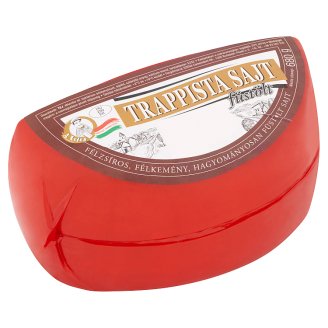 A Tejes félzsíros, félkemény, hagyományosan füstölt trappista sajt 680 g