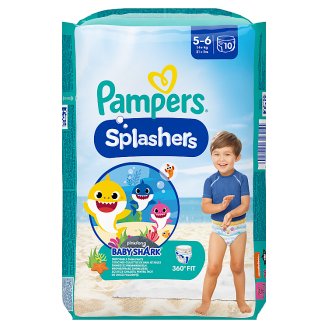 Pampers Splashers 5-as Méretű, 10 Eldobható Úszópelenka