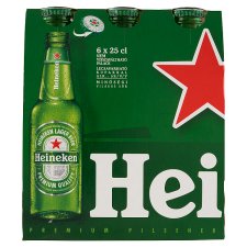 Heineken minőségi világos sör 5% 6 x 25 cl