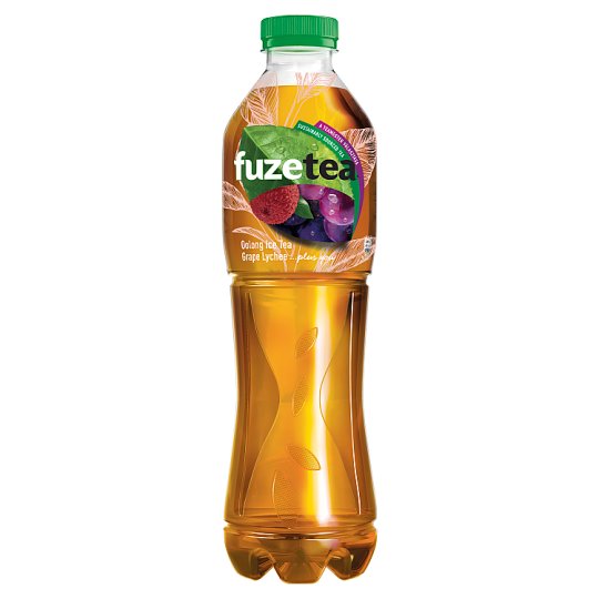 FuzeTea szénsavmentes szőlő- és licsiízű üdítőital cukorral és édesítőszerrel 1,25 l
