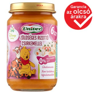 Univer zöldséges rizottó csirkemellel bébiétel 6 hónapos kortól 163 g
