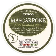 Tesco Mascarpone tejszínes, zsírdús friss krémsajt 250 g
