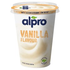 Alpro Vanilla-Flavored Fermented Soy Product with Added Calcium and Vitamins 400 g