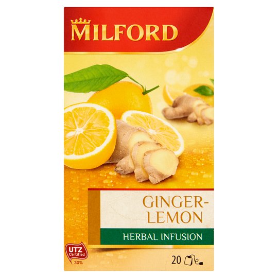 Milford Herbal Infusion GingerLemon gyógynövény tea 20 filter 40 g