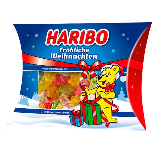 Haribo Fröhliche Weihnachten gyümölcsízű gumicukorka 220 g Tesco