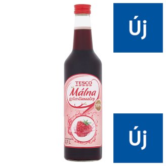 Tesco málna gyümölcsszörp 0,7 l