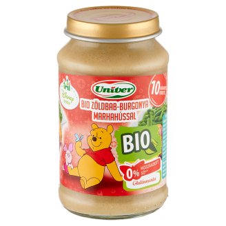 Univer zöldbab-burgonya marhahússal bébiétel 10 hónapos kortól 220 g