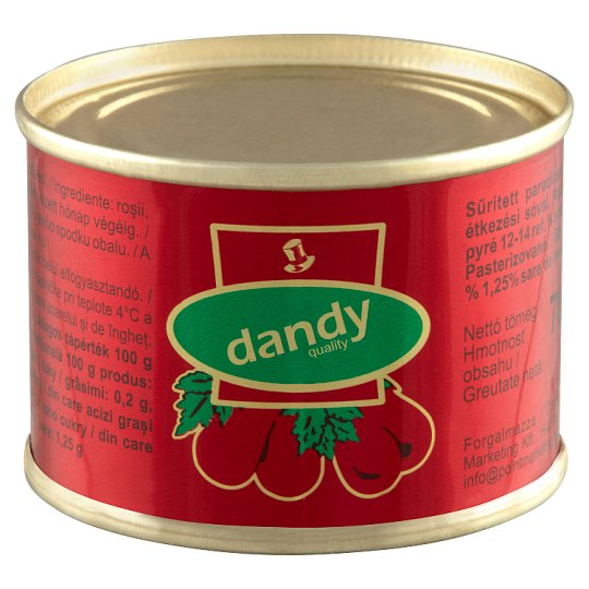 Dandy Tomato Purée 70 g Tesco Online, Tesco From Home, Tesco Doboz
