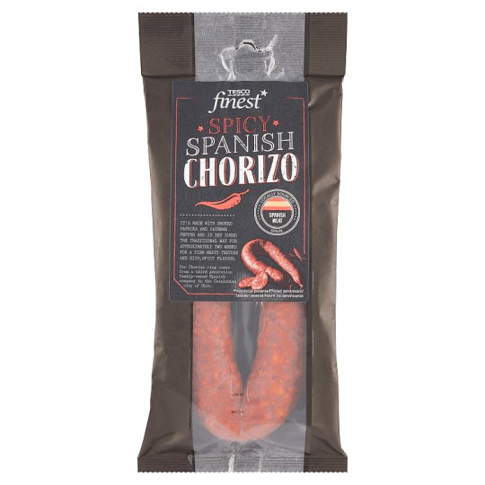 Tesco Finest Spicy Spanish Chorizo Dried, Smoked Hot Pork Sausage with ...