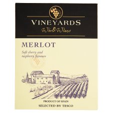 Vineyards World Wines Merlot félszáraz vörösbor 13% 3 l