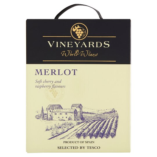 Vineyards World Wines Merlot félszáraz vörösbor 13% 3 l