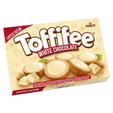 Toffifee White Chocolate Hazelnut Caramel with Milk Filling and White Chocolate 125 g