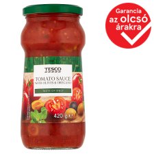 Tesco Tomato Sauce with Olives & Oregano 420 g