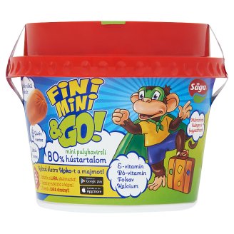 Sága Fini Mini & Go! mini pulykavirsli hozzáadott vitaminokkal és kalciummal 140 g