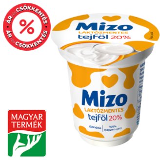 Mizo laktózmentes tejföl 20% 150 g