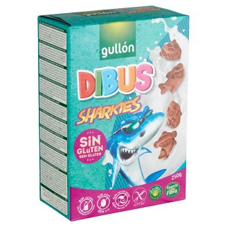 Gullón Dibus Sharkies gluténmentes reggelizőkeksz 250 g