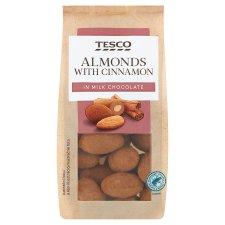 Tesco Almonds with Cinnamon in Milk Chocolate 150 g