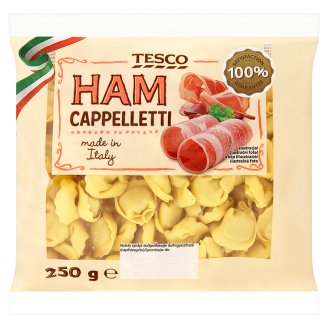 Tesco Capelletti tojásos tészta sonkás, sertés- és marhahúsos töltelékkel 250 g