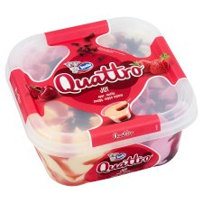 Ledo Quattro Joy Strawberry-Zuppa Inglese-Vanilla-Sour Cherry Flavoured Ice Cream 1650 ml