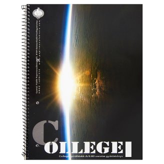 College A/4-80 vonalas spirálblokk gyűrűskönyv