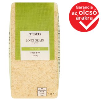 Tesco előfőzött, hosszú szemű rizs 1 kg