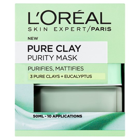 L'Oréal Paris Skin Expert Pure Clay tisztító maszk 50 ml
