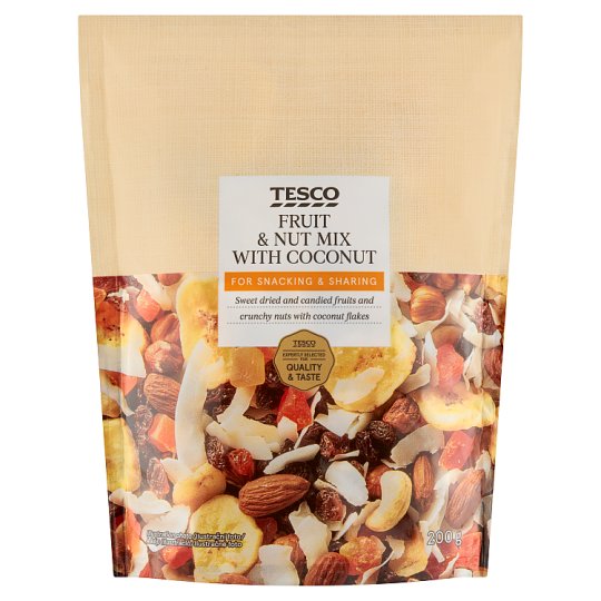 Tesco Dried and Candied Fruits and Nuts Mix 200 g Tesco Online, Tesco