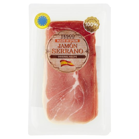 Tesco Jamón Serrano nyers, szárított, érlelt sonkaszeletek 80 g