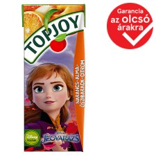 Topjoy szénsavmentes narancs-alma-őszibarack-citrom ital hozzáadott vitaminokkal 200 ml 