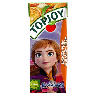 Topjoy narancs-alma-őszibarack-citrom ital 200 ml
