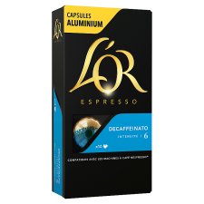 L'OR Espresso Decaffeinato koffeinmentes őrölt-pörkölt kávé kapszulában 10 db 52 g