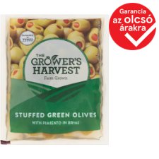 The Grower's Harvest zöld olívabogyó pimiento paprikakrémmel töltve 195 g