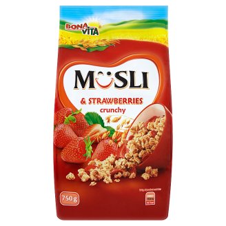 Bona Vita ropogós müzli eperrel 750 g