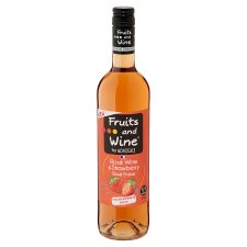 Fruits and Wine Rosé Wine & Strawberry eper ízű, ízesített boralapú ital 5,5% 75 cl