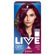 Schwarzkopf Live tartós hajfesték L76 Ultra ibolya