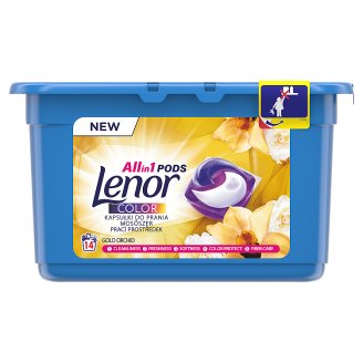 Lenor Shimmering Silk Orchid, Mosókapszula, 14 Mosáshoz