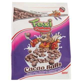 Foxi Premium kakaós ízű puffasztott gabonagolyók 500 g