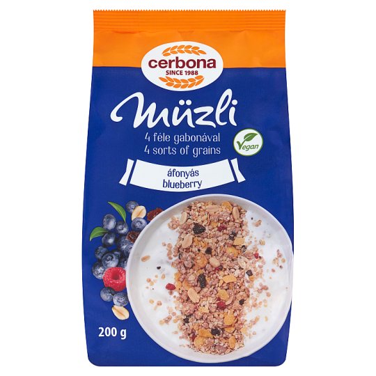 Cerbona Muesli with Blueberry 200 g