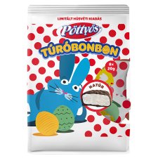 Pöttyös natúr túróbonbon 8 x 20 g (160 g)