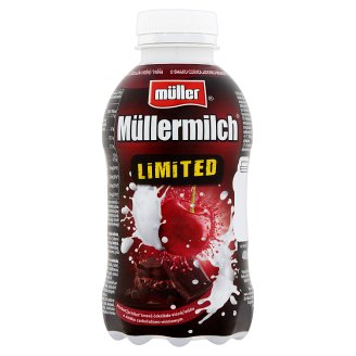 Müller Müllermilch Limited étcsokoládé-meggy ízű zsírszegény ital 377 ml