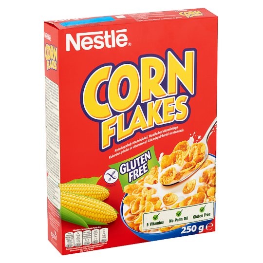 Nestlé Corn Flakes gluténmentes ropogós kukoricapehely vitaminokkal 250 g