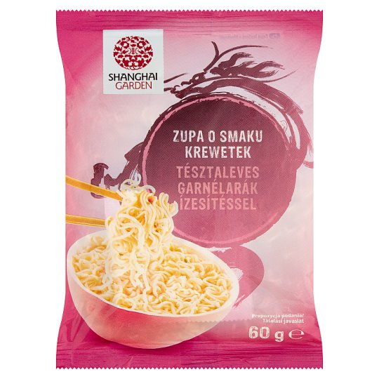 Shanghai Garden instant tésztaleves garnélarák ízesítéssel 60 g