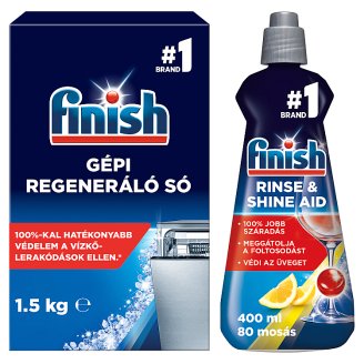 Finish vízlágyító só 1,5 kg + gépi öblítőszer 400 ml