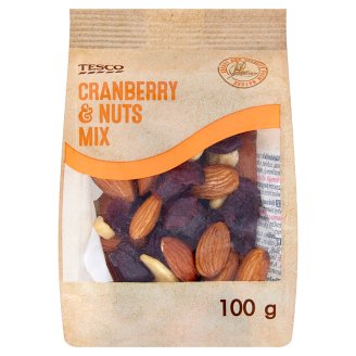 Tesco cukrozott, aszalt vörös áfonya, mandulabél és kesudió keveréke 100 g