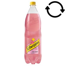 Schweppes Pink Tonic Blackcurrant Flavoured Carbonated Soft Drink with Sugar and Sweeteners 1,5 l